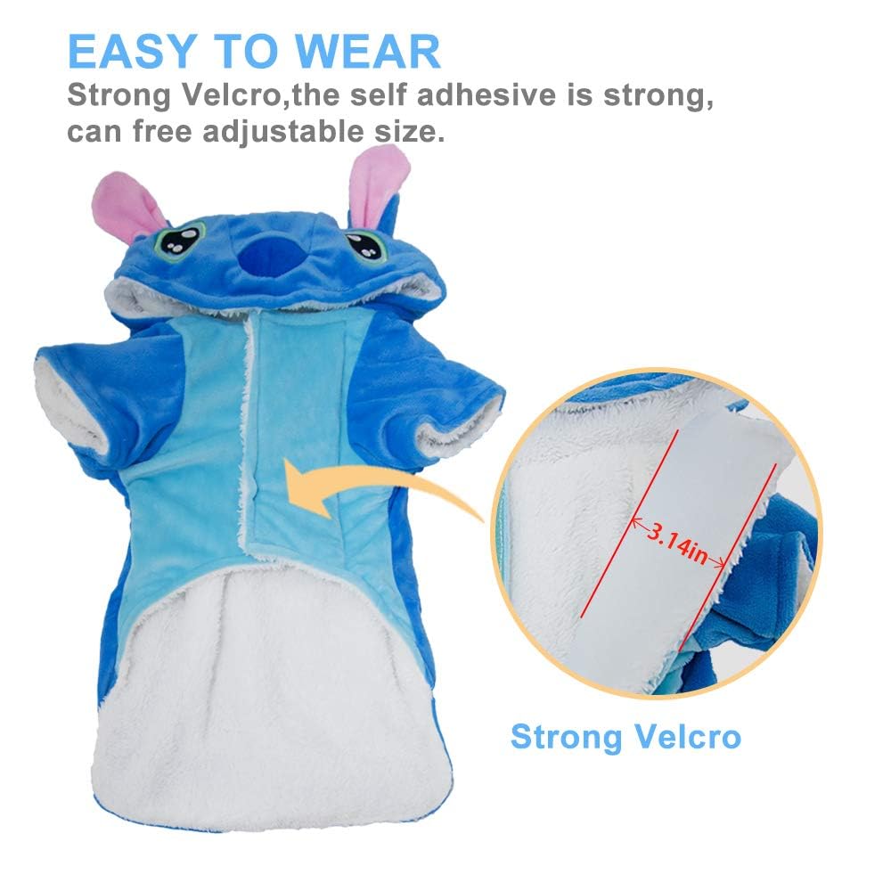 Gimilife Dog Hoodie - Halloween & Xmas Pajamas Outfit, Pet Coat - Cartoon Costumes for Small, Medium & Large Dogs & Cats - 3XL