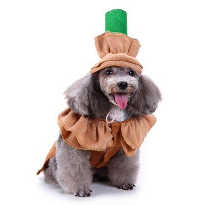 Dog Halloween Costumes Latte Coffee for Small Medium Dogs Cats, Puppy Dog Costume Pet Clothes Outfit for Christmas Party Special Events Photo Props Dress up Accessories Parade Halloween Decorations