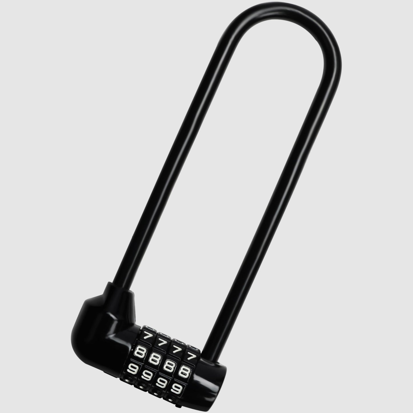 Kurtzy Combination Long Shackle Padlock - Long Gate Lock for Outdoor Fence/Gate with Resettable Code - Weatherproof Padlock for Door, Bicycles & Sheds