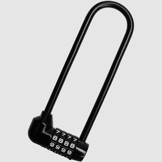 Kurtzy Combination Long Shackle Padlock - Long Gate Lock for Outdoor Fence/Gate with Resettable Code - Weatherproof Padlock for Door, Bicycles & Sheds