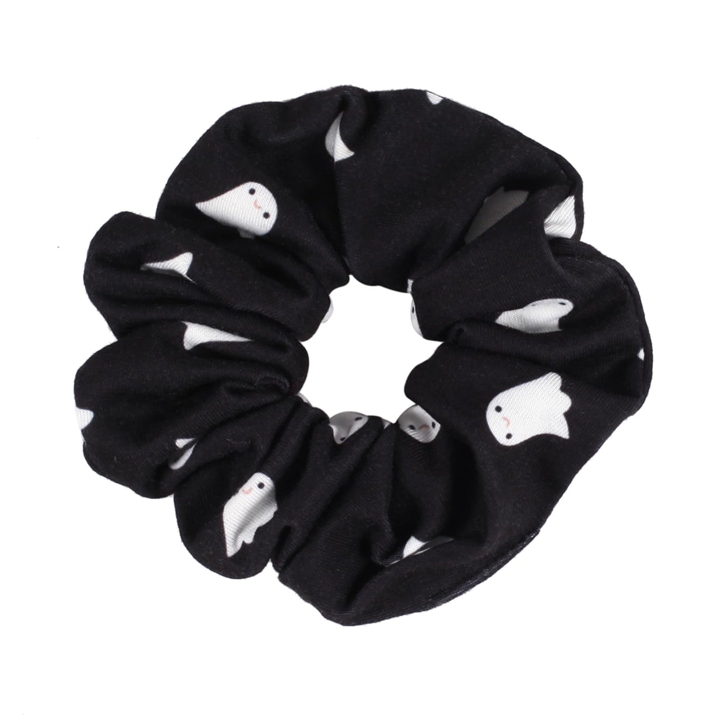 Halloween Hair Scrunchies BOO Spooky Pumpkin Fall Scrunchies Skull Ghosts Bat Star Moon Candy Spider Web Skeleton Hair Ties for Women Girls Elastics Scrunchy Halloween Gifts Accessories 12 PCS