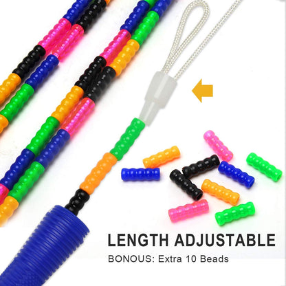 Coolrunner Skipping Ropes,adjustable Plastic Segmented Jump Rope,16 FT Long Jump Rope(2 PACK), Double Dutch Jump Rope, Fitness Workout Indoor & Outdoor Skipping Rope for Kids Men and Women