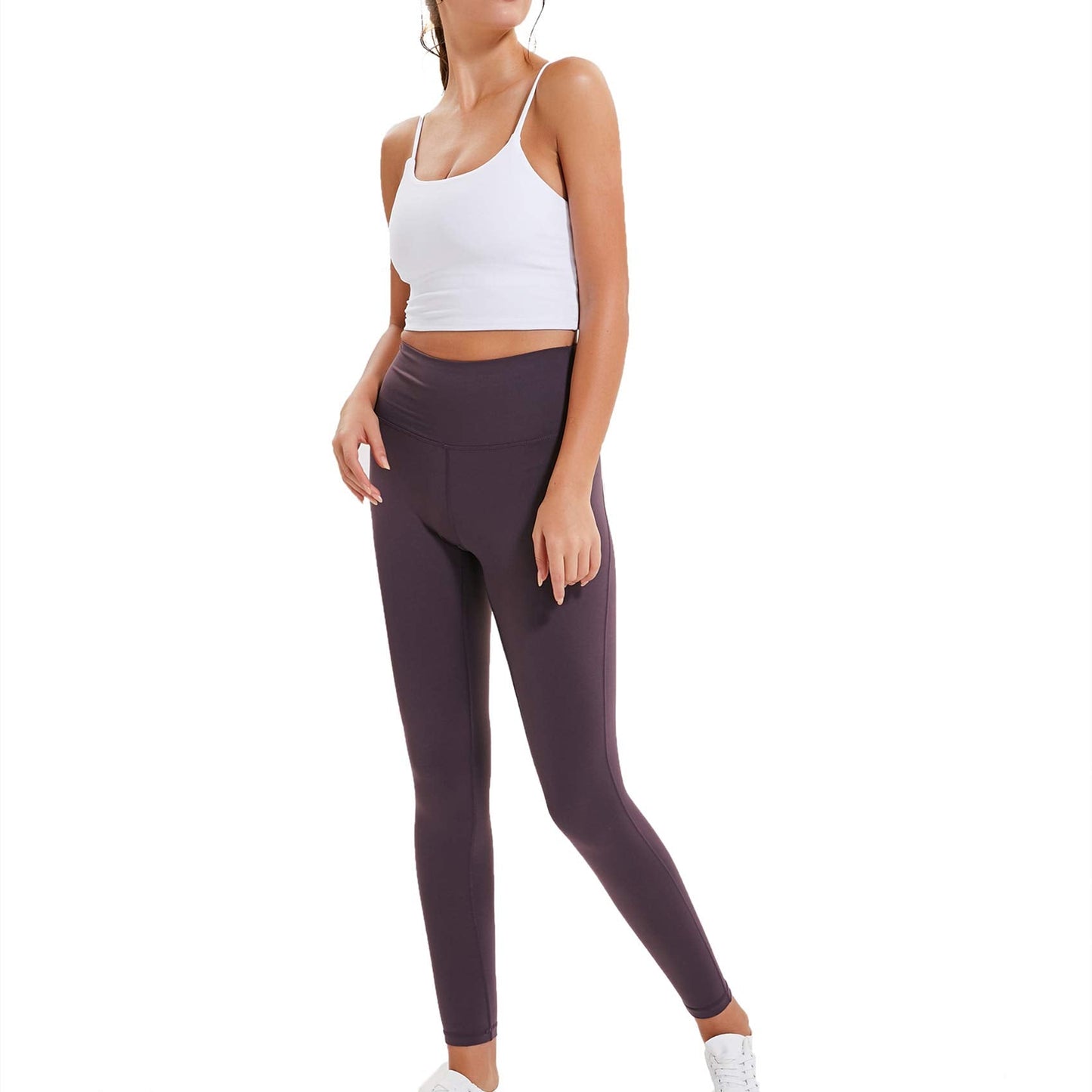 Lemedy Women Padded Sports Bra Fitness Workout Running Shirts Yoga Tank Top (XL, White)