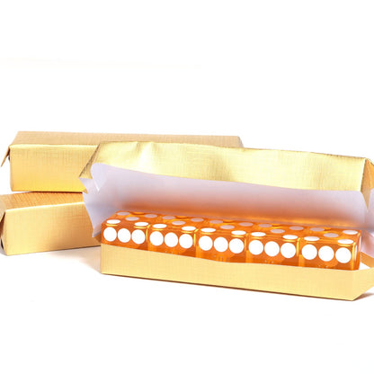 GSE Games & Sports Expert AAA Grade 19mm Pro Vegas Casino Style Craps Dice Set of 5 with Razor Sharp Edges & Matching Serialized Numbers for RPG, Dice Stacking, Yahtzee Dice Games