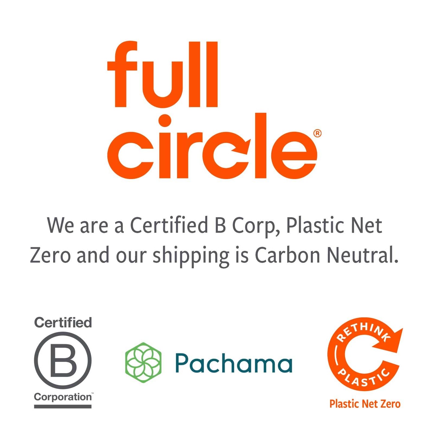 Full Circle Tidy 100% Organic Cotton Dish Cloths, Set of 3, Multicolored