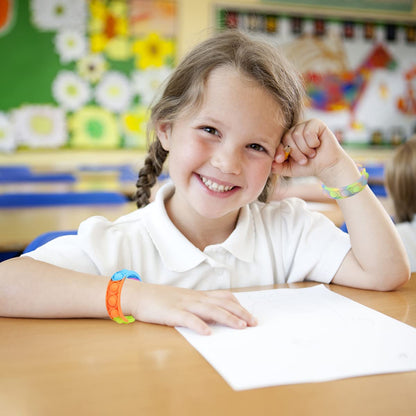 120 Pcs Pop Bracelet Bubble Fidget Toys for Party Favors, Hand Finger Silicone Wristband Bulk for Student Classroom Prizes, Goodie Bag Fillers Stuffers Birthday Christmas Valentine Gifts for Kid