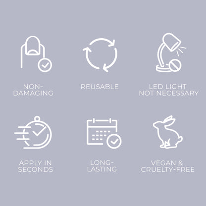 KISS Gel Fantasy Press On Nails, Nail glue included, 'Aim High', Black, Short Size, Squoval Shape, Includes 28 Nails, 2g Glue, 1 Manicure Stick, 1 Mini File, 1 Adhesive Tab