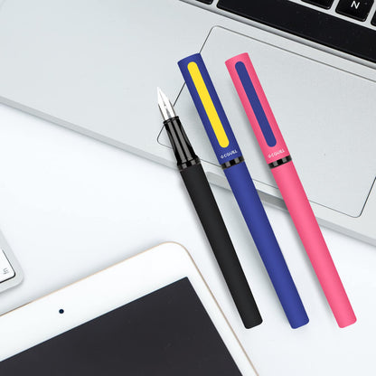 GC QUILL Calligraphy Pens Set 64pcs - Calligraphy Fountain Pen Set with 3 Fountain Pens, 7 Varied Nibs, 54 Ink Cartridges(10 Colors) - Writing, Drawing and Calligraphy Practice for beginner GC-F354