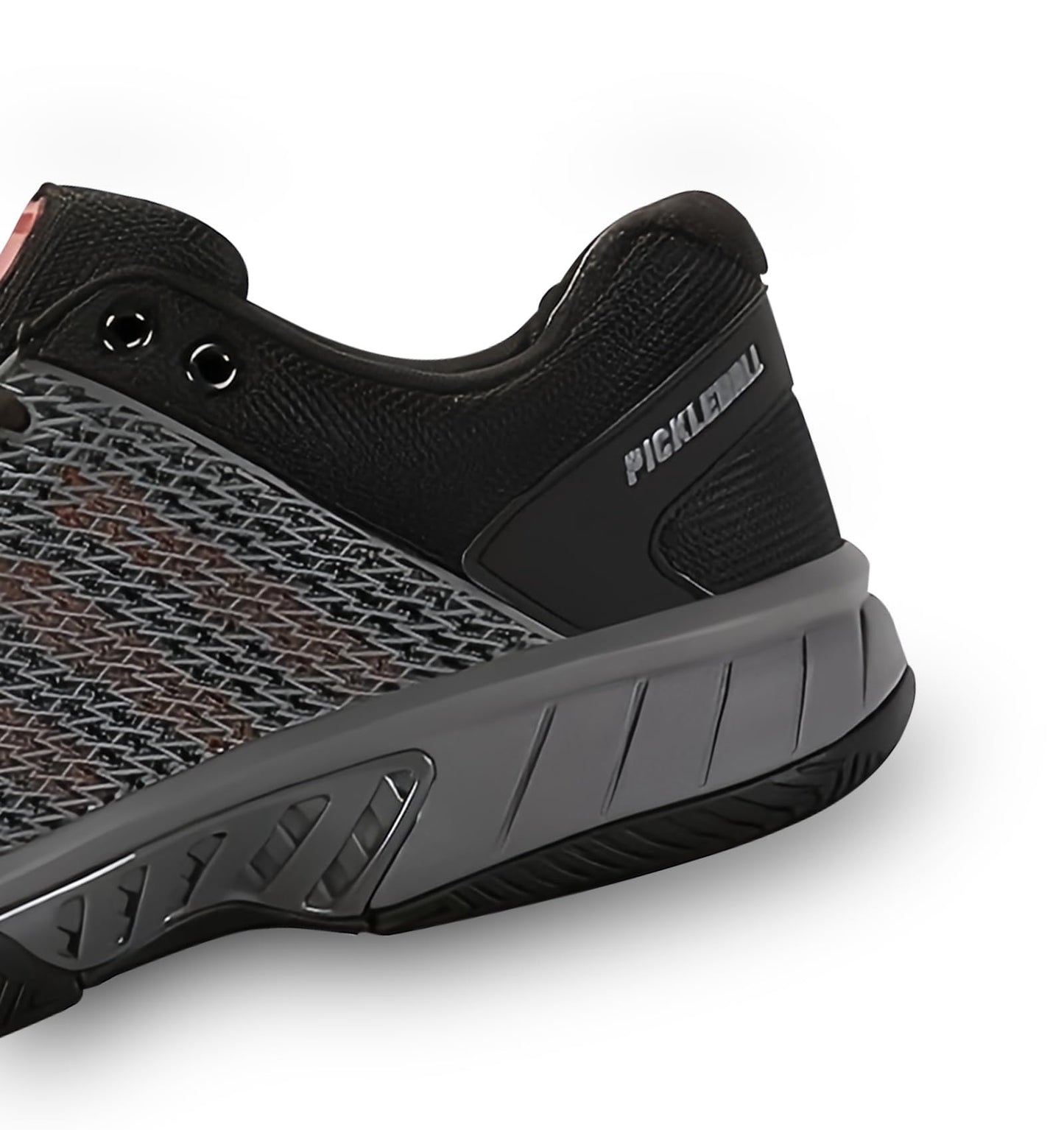 K-Swiss Men's Express Light Pickleball Shoe, Steel Gray/Jet Black/Spicy Orange, 8.5 M