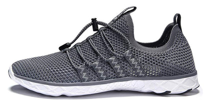 DLGJPA Men's Quick Drying Water Shoes for Beach or Water Sports Lightweight Slip On Walking Shoes Darkgray 9.5