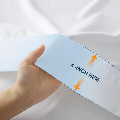 Lavisun Queen Flat Sheet, 1 Pack White Queen Bed Sheet Only - Brushed Microfiber Top Sheets for Hotel, Dorm, Ultra Soft & Breathable - Wrinkle-Free - Easy Care - Single Flat Sheet