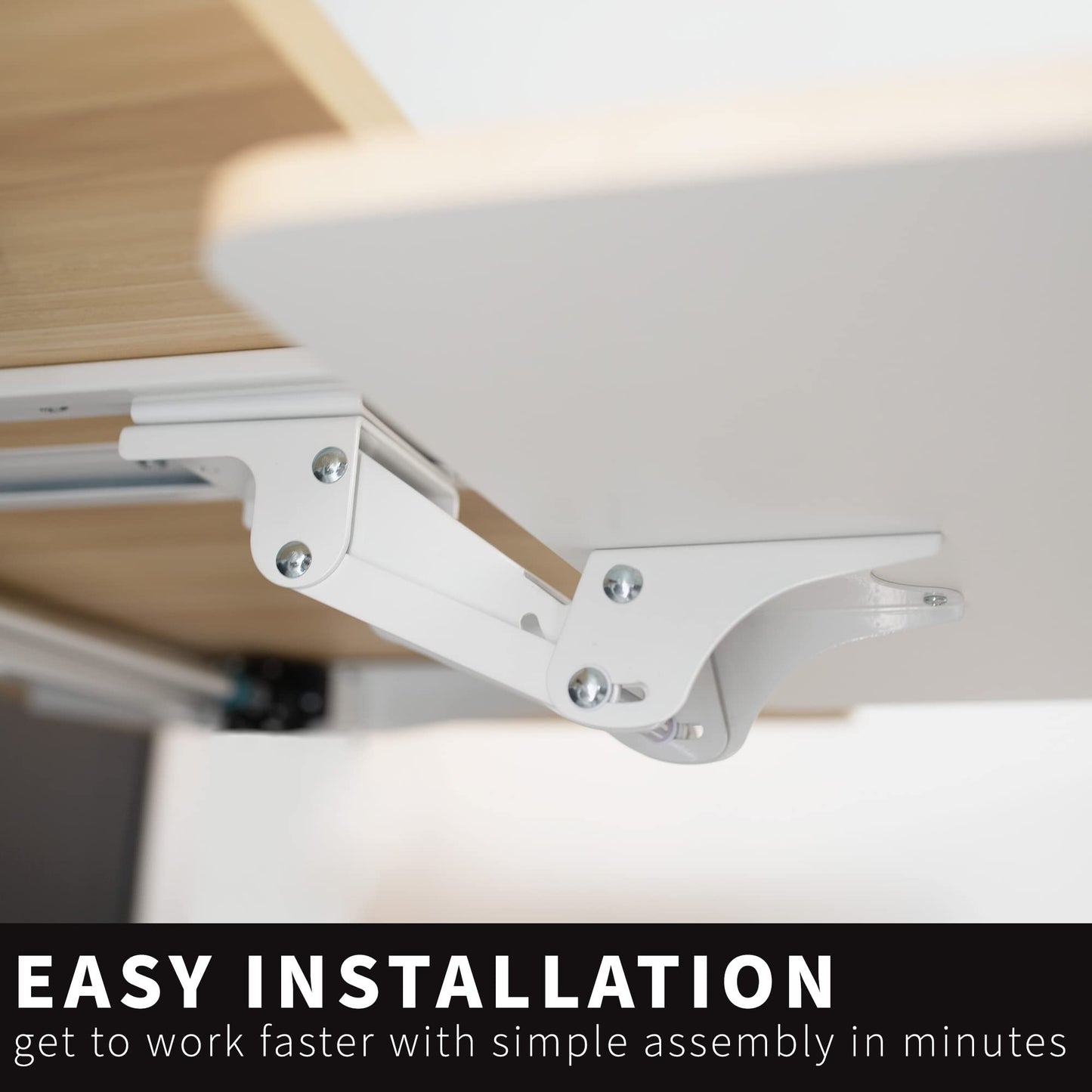 VIVO Adjustable Computer Keyboard & Mouse Platform Tray Ergonomic Under Table Desk Mount Drawer Underdesk Shelf (MOUNT-KB03B)