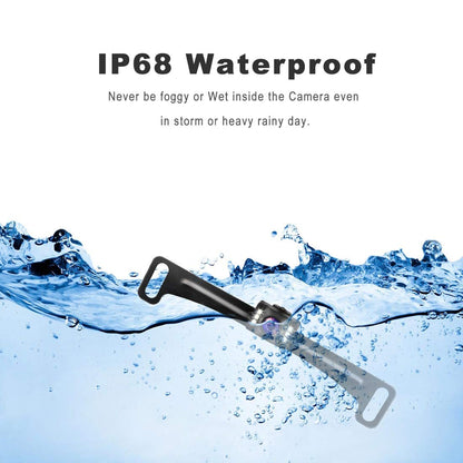 GLK Car Backup Camera HD Rear View Camera License Plate Backup Camera with Wide View Angle 6 LED Night Vision Waterproof Front & Back up Camera, Guide Line On/Off