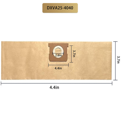 6pack DXVA25-4040 Shop Vac Bags 4 Gallon for DEWALT DXV04T Wet/Dry Vacuum