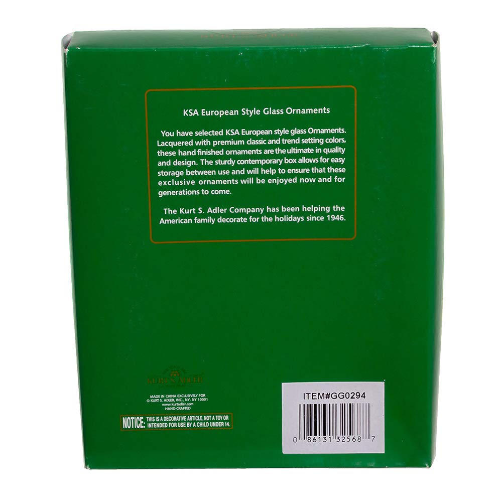 Kurt Adler GG0294 1-Inch Ornament Set, Red, White