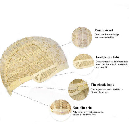 Kaneles Mens Blonde Wig Short Wig Natural Hair Replacement Synthetic Costume Halloween Hair Wigs (Light Blonde)