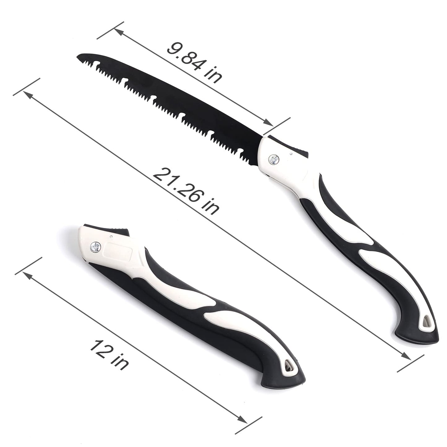 Hand Saw for Tree, 12 inch Folding Saw,Pruning Saws with High-Manganese Steel Teeth for Smooth and Precise Cuts. Handsaws for Camping, Gardening, Carpentry Camping Saw Portable.