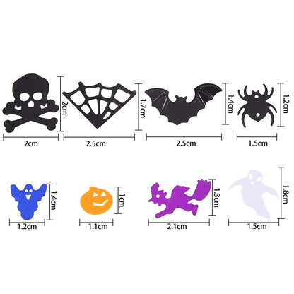 DIYASY 5000 Pcs Halloween Confetti Glitter,Confetti Sprinkles Bats Spider Pumpkin Table Scatter for Halloween Table Decorations