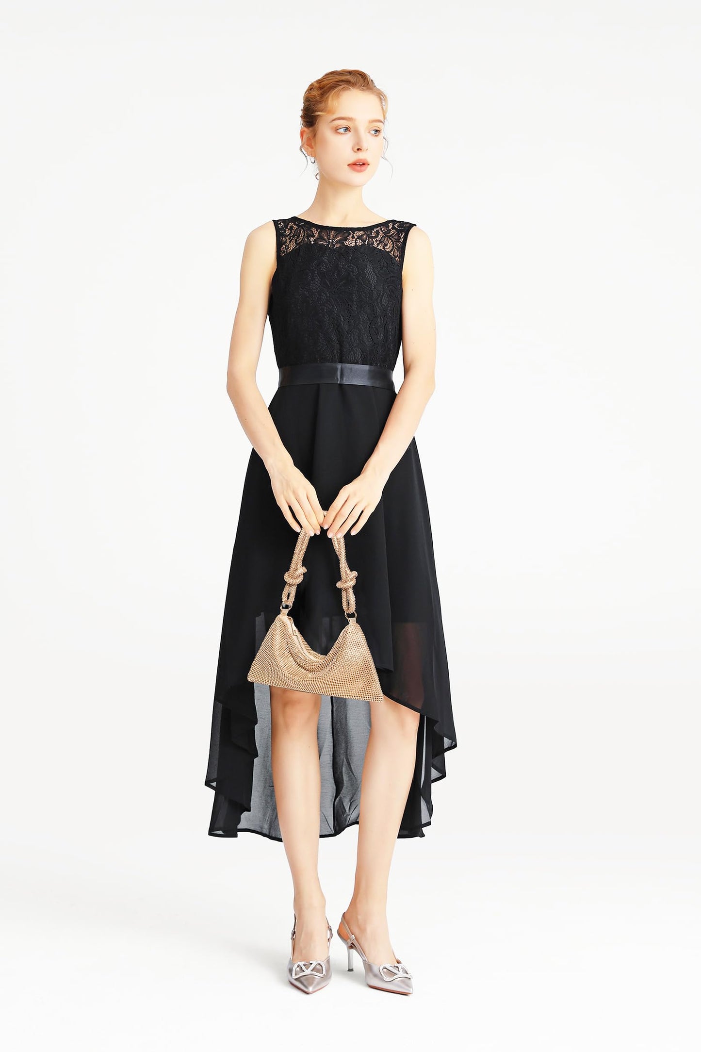 YUWITA Rhinestone Purse for Women Evening Bag Glitter Sparkly Mini Handbags (Gold)