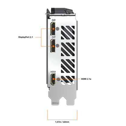 GIGABYTE Radeon RX 9060 XT Gaming OC 16G Graphics Card, PCIe 5.0, 16GB GDDR6, GV-R9060XTGAMING OC-16GD Video Card