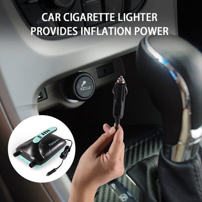 20PSI High Pressure SUP Vehicle Electric Air Pump, Inflation Paddle Board Pump for Stand Up Paddle Boards, Inflation & Deflation Function Quick Air Inflator for Paddleboards (Green)