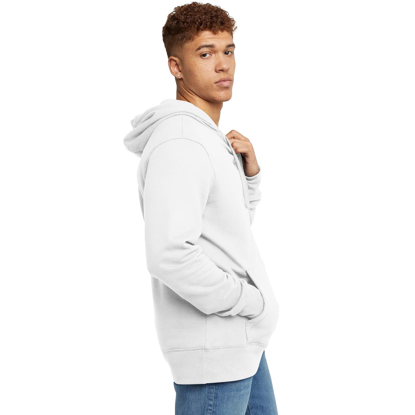 Hanes Comfortblend Originals Midweight Fleece Hoodie, Pullover Hooded Sweatshirt for Men, White, X-Large