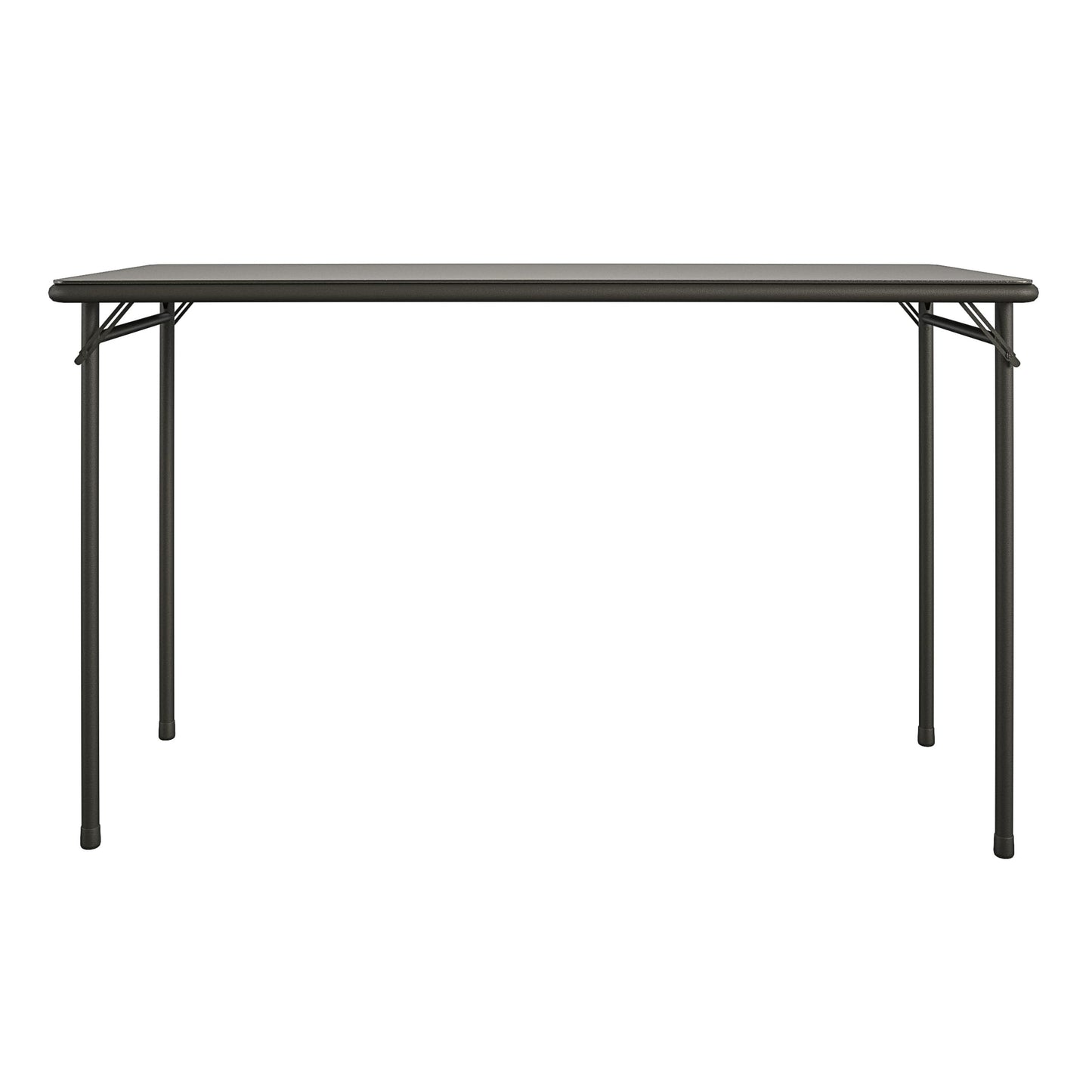 COSCO 20" x 48" Vinyl Top Folding Table, Black
