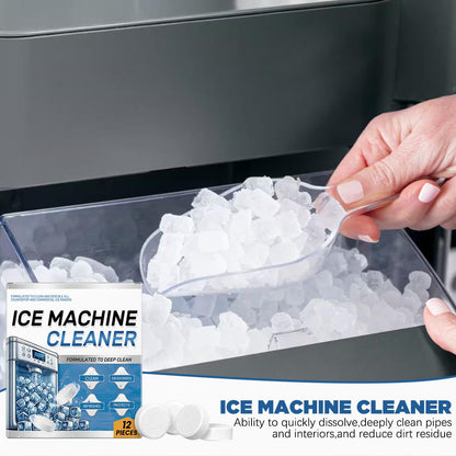 Ice Machine Cleaner Maker Descaler - 24 Clean Tablets- Bulk 1 Year Supply, Compatible with Opal,Frigidaire, Nickel Safe Scale Remover for Countertop, Nugget Ice Makers