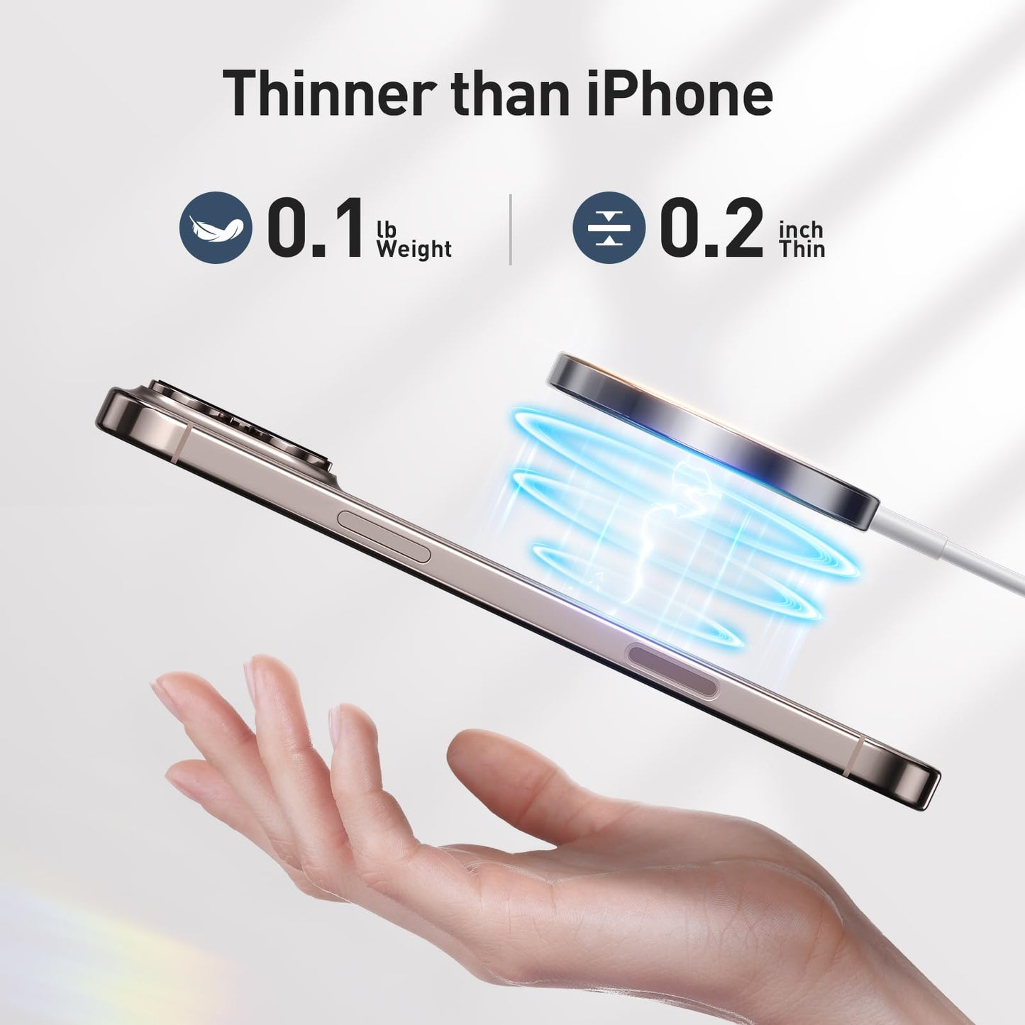 2025 Latest Magnetic Wireless Charger for iPhone: Mag Safe Charger Fast Charging Pad Compatible with iPhone 16 15 14 13 12 Pro Max Plus & Airpods 2 3 4Pro(3 Pack)