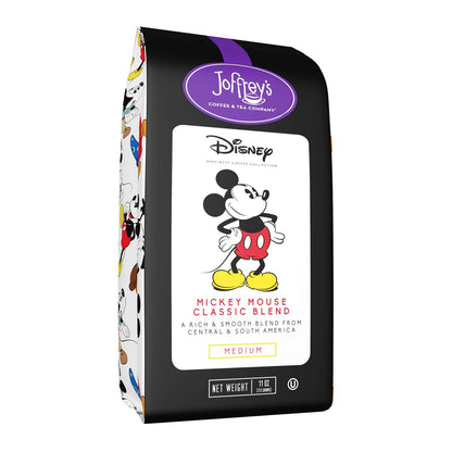 Joffrey's Mickey Mouse Classic Blend - Artisan Medium Roast Arabica Coffee, Smooth & Rich Flavor, Drip Brew, Kosher (Ground, 11 oz)