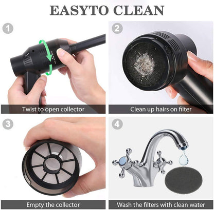 HONKYOB [Upgrade] Mini Vacuum Cordless Vacuum Keyboard Cleaner Mini Computer Vacuum Rechargeable Desk Vacuum for Cleaning Dust,Hair,Crumbs,Eraser Scrap,Laptop,Pet House，Sewing Machine