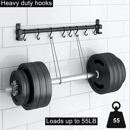 GAViA Heavy Duty S Hooks, S Shaped Hooks Hanging Hooks Matte Black S Hooks for Hanging Pots and Pans, Plants, Coffee Cups, Clothes, Bags, Towels in Kitchen, Bedroom, Office, Garden, Bathroom, 20 Pack