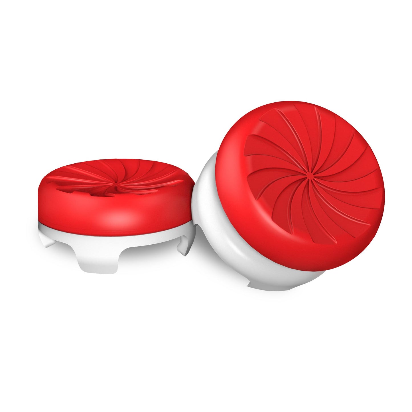 KontrolFreek FPS Freek Inferno for PlayStation 4 (PS4) and PlayStation 5 (PS5) Controller | Performance Thumbsticks | 1 High-Rise, 1 Mid-Rise | Red/White