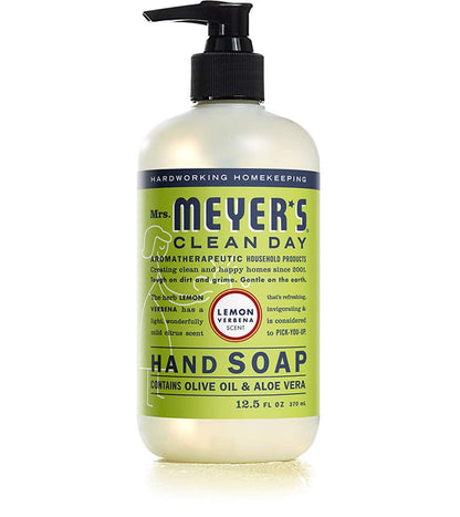 Mrs. Meyer's Clean Day Liquid Hand Soap 6 Scent Variety, Lavender, Rainwater, Oat Blossom, Plumberry, Lemon Verbena, Basil, 12.5 oz, 6 Count