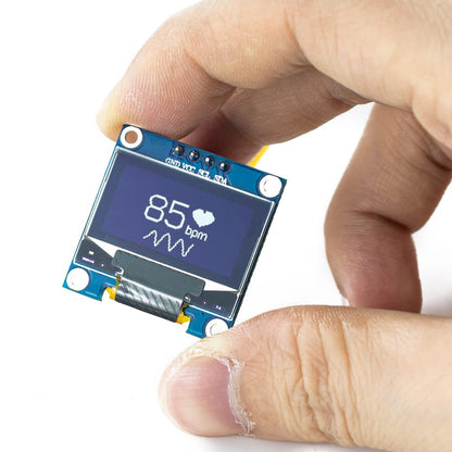 Hosyond 5 Pcs 0.96 Inch OLED I2C IIC Display Module 12864 128x64 Pixel SSD1306 Mini Self-Luminous OLED Screen Board Compatible with Arduino Raspberry Pi (White)