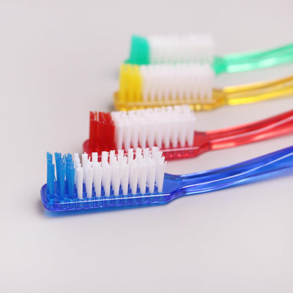 DR.PERFECT Adult Smoker's Toothbrush Super Hard & Firm Bristles Pack of 12