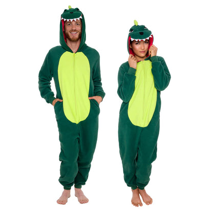 Funziez! Slim Fit Adult Onesie - Animal Halloween Costume - Plush Unisex One Piece Cosplay Suit for Women and Men