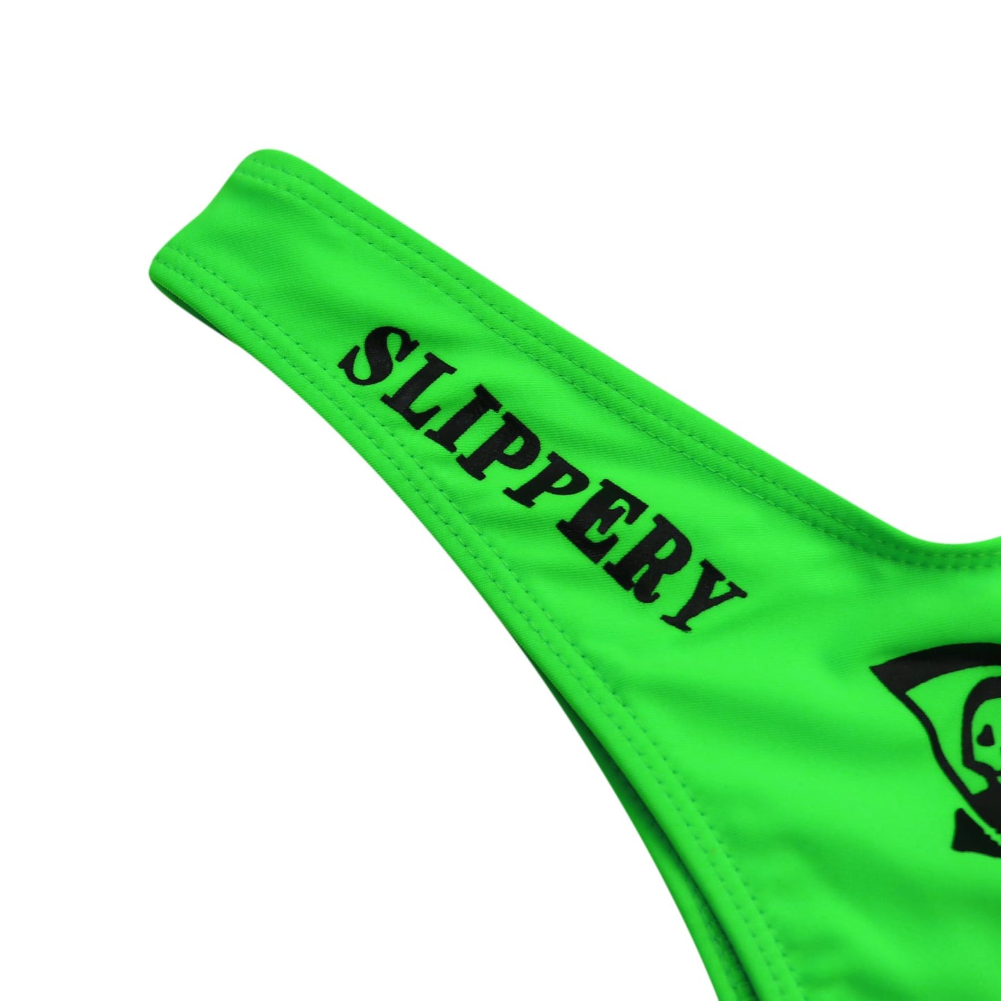 JUMISEE Women Skull Letter Pattern Goth Bikini Set 2 Piece High Waist Bandeau Swimsuit Neon Green