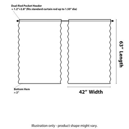 Kotile Black Lace Curtains 63 Inch Length 2 Panels, Country Rustic Floral Gothic Sheer Curtains for Halloween, Rod Pocket Vintage Privacy Sheer Lace Curtains, 42 x 63 Inch Each, 1 Pair, Black