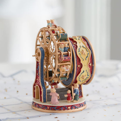 LOVE FOR YOU Gift Wrapped Music Box Bear Ferris Wheel Musical Decoration for Girls and Kids Sister Son Daughter Mom Granddaughter Grandma Niece Women Christmas Birthday Presents Gifts