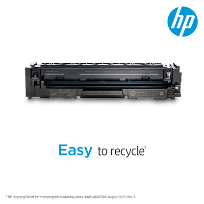 HP 206X Cyan High-yield Toner Cartridge | Works with HP Color LaserJet Pro M255, HP Color LaserJet Pro MFP M282, M283 Series | W2111X