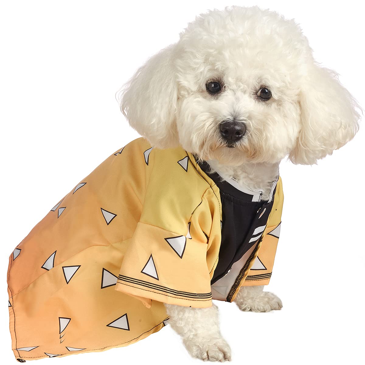 Coomour Dog Costume Pet Clothes Cat Cosplay Outfits Funny Small Dog Costumes (L,Yellow)
