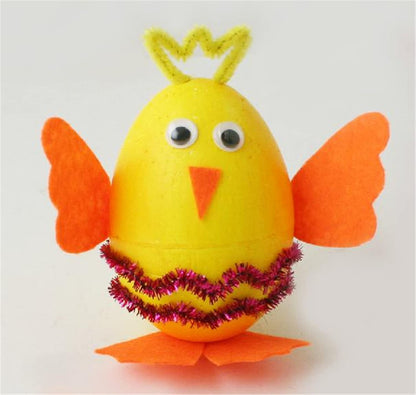 Crafjie Foam Eggs 18pcs 4 Inch (10cm) White Craft Polystyrene Eggs Smooth for Spring Easter Halloween Christmas Holiday Crafts Making Handmade DIY Painting School Projects