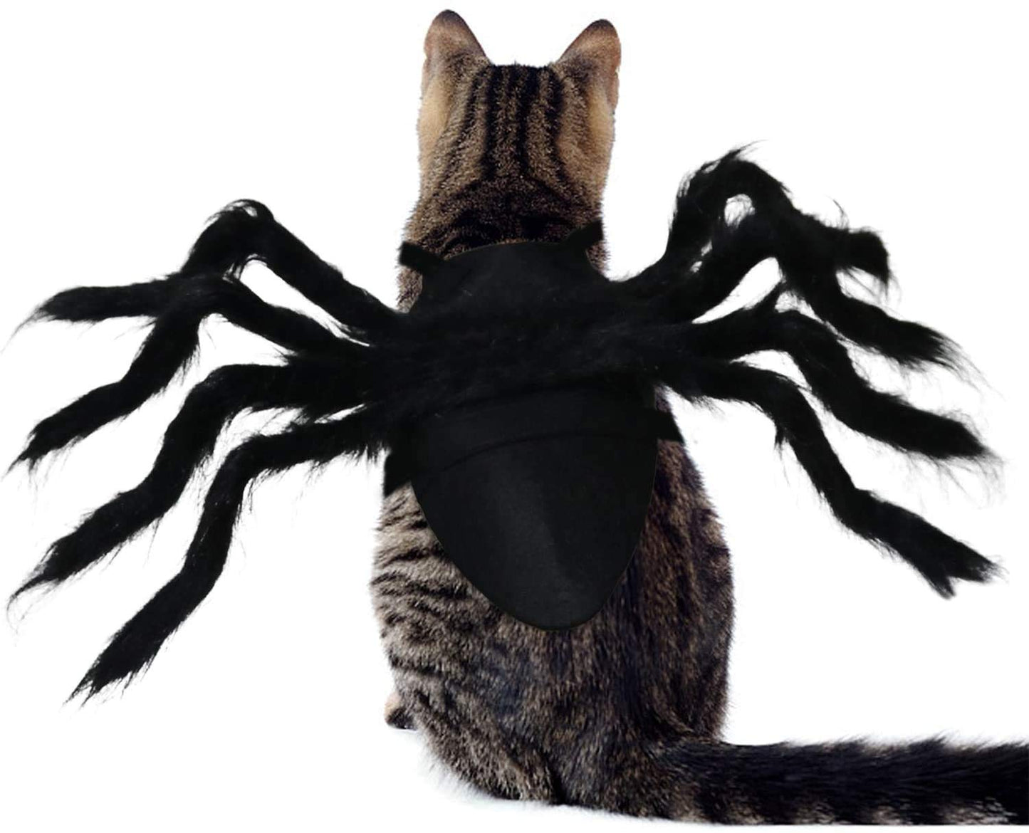 Halloween Spider Costume for Dog Cat, Halloween Pet Costume Halloween Decorations, Spider Decor Halloween Party Supply, Spider Cosplay Costumes with Adjustable Velcro for Small Medium Dogs and Cats