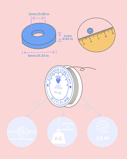 Deinduser Bracelet Making Kit, 7200 Pcs Clay Beads, 24 Colors Polymer Clay Beads for Bracelet Making, Jewelry Making kit with Gift Pack for Adults, Clay Bead Bracelet Kit