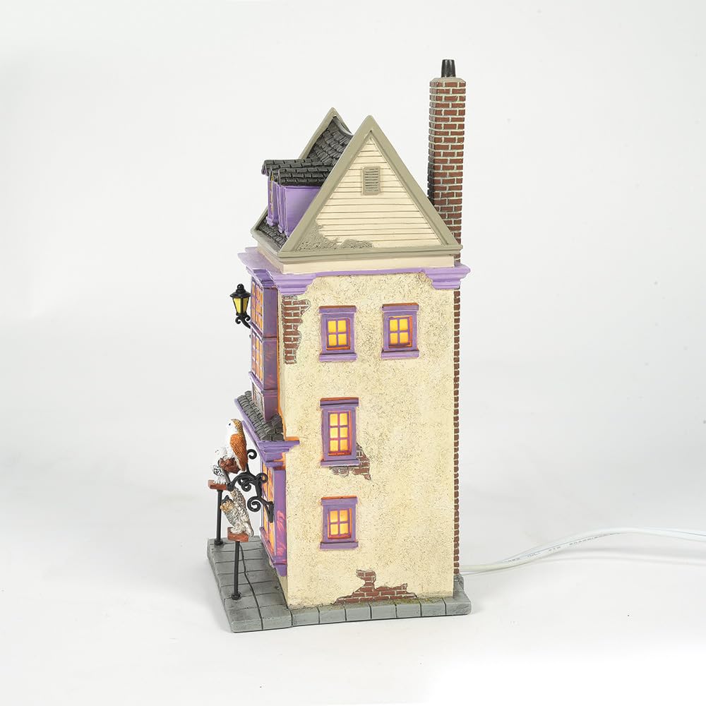 Department 56 Harry Potter Village Eeylops Owl Emporium Lit Building, 8.66 Inch, Multicolor
