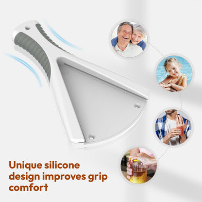 Jar Opener, Ideal Bottle Opener, Easy Grip Jar Opener & Under Cabinet Lids Opener Effortless to Unscrew Any-Sized Caps, Jar Opener for Seniors Essential Kitchen Gadgets for Weak Hands or Arthritis