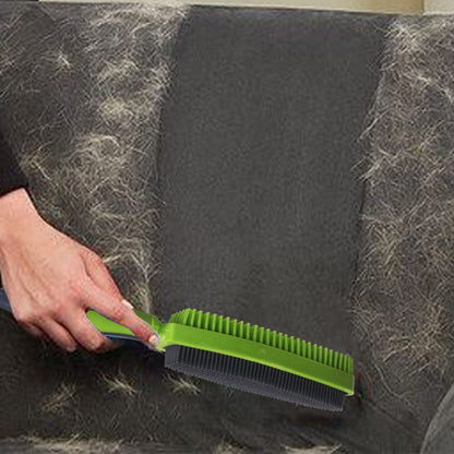 Godiyyer Rubber Pet Hair Removal Brush for Couch Clothes Dog Cat Pet Hair Carpet, Also Used as Dog Cat Bath Brush with Massage Effect