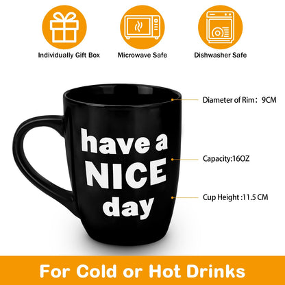 Likeny White Elephant Gifts for Adults, 13 OZ Coffee Mug Funny Presents for Women Men Wife Mom Dad Friend, Gag Gifts for Him Husband for Christmas Stocking Stuffers Valentines Anniversary Birthday