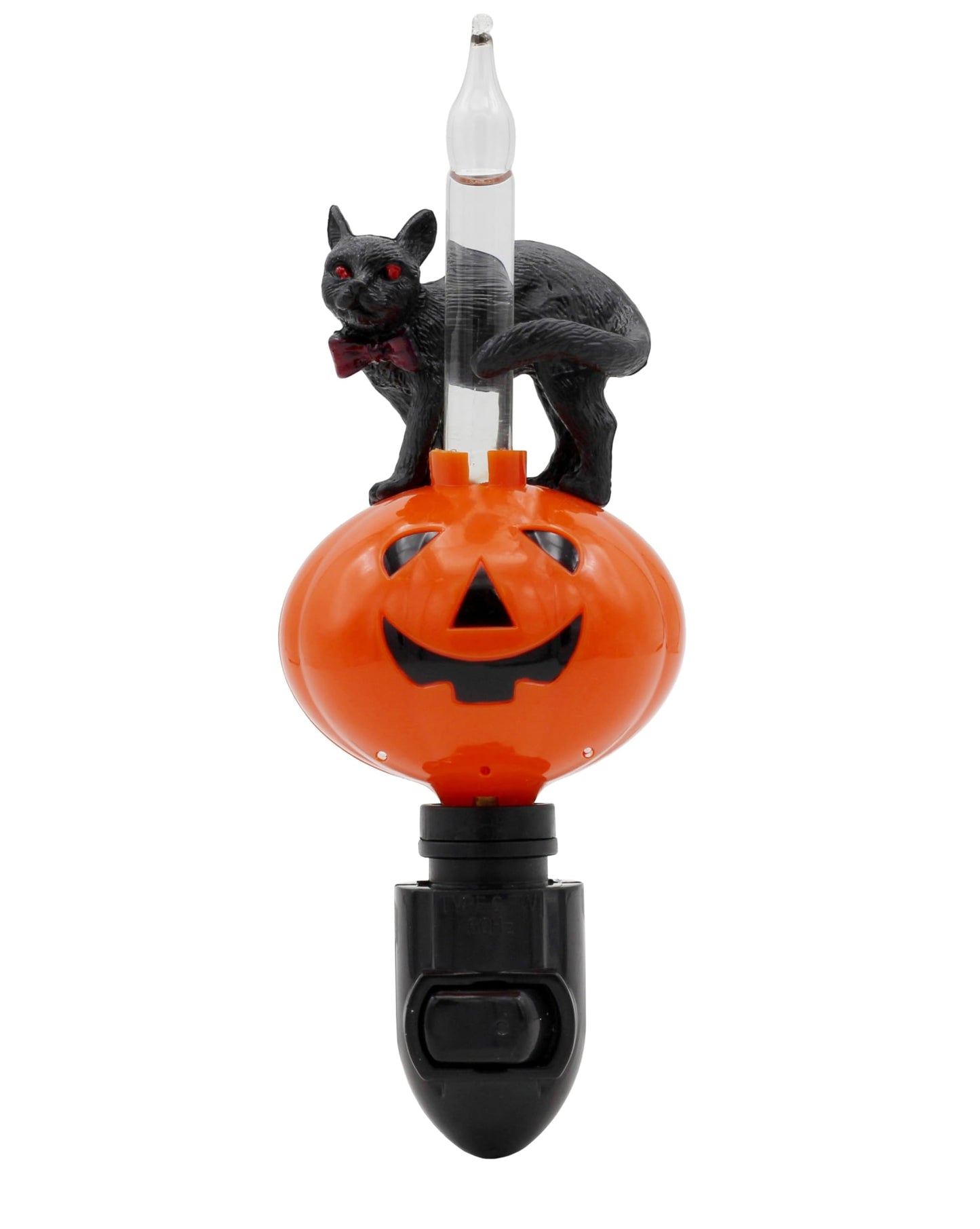Creative Hobbies Halloween Pumpkin Jack O' Lantern & Black Cat Bubble Night Light